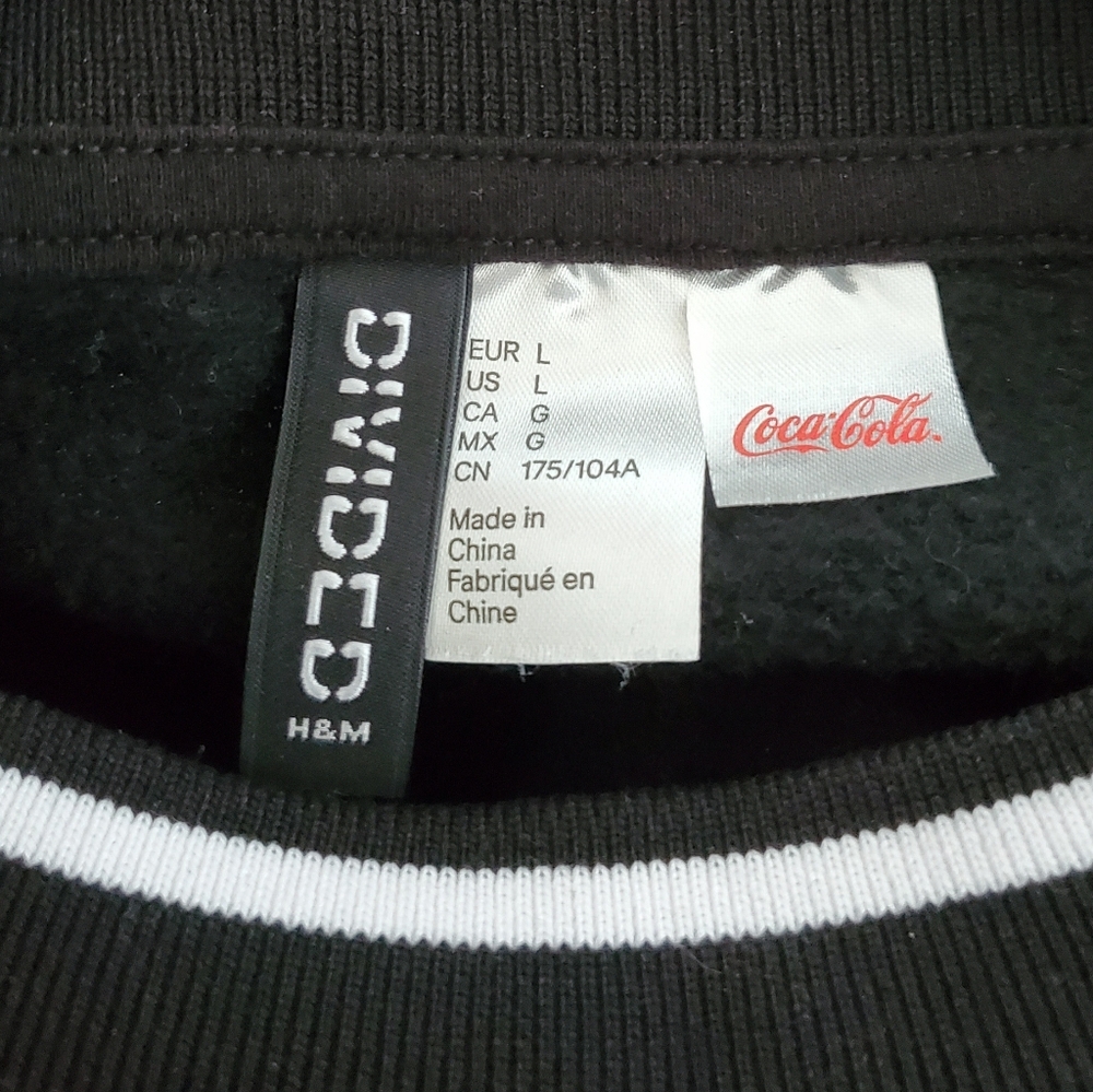 H&M Black Coca-Cola Sweatshirt - Picture 2 of 3